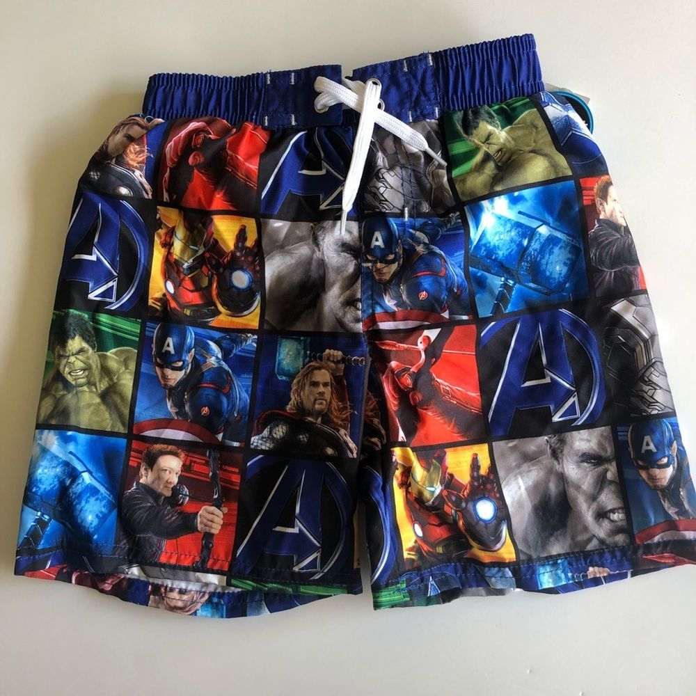 Marvel Avengers Swimsuit Trunks Age of Ultron New XS